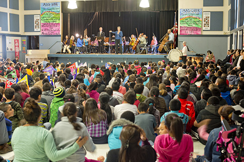 Marilyn Avenue Elementary assembly