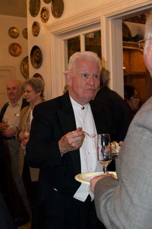photo of Arthur Barnes at birthday-party reception
