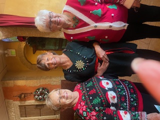 3 of the festive lunch-goers