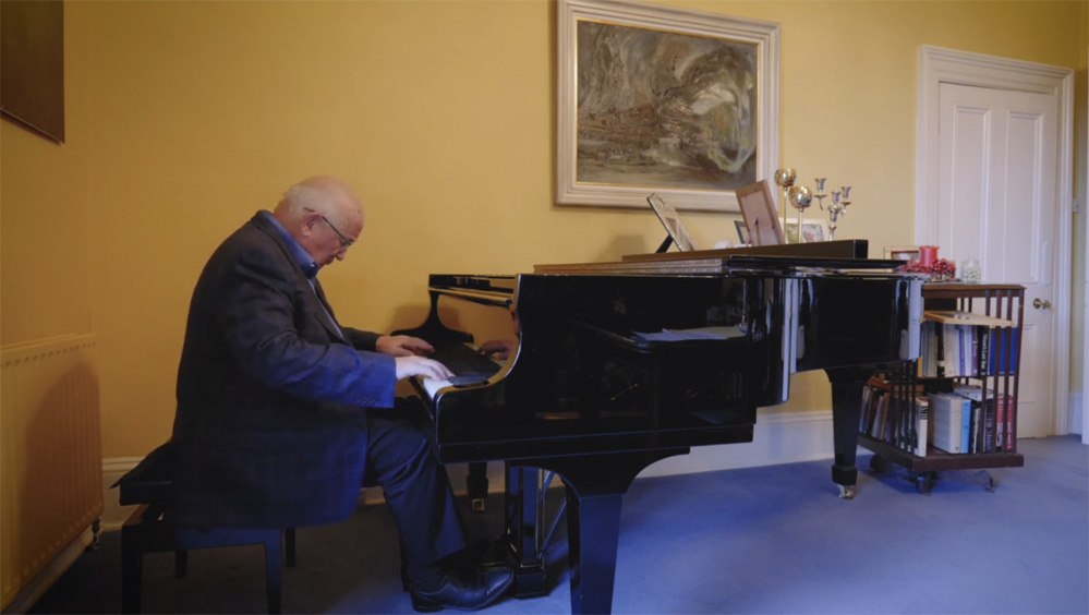 John O'Conor at the piano at home in Dublin