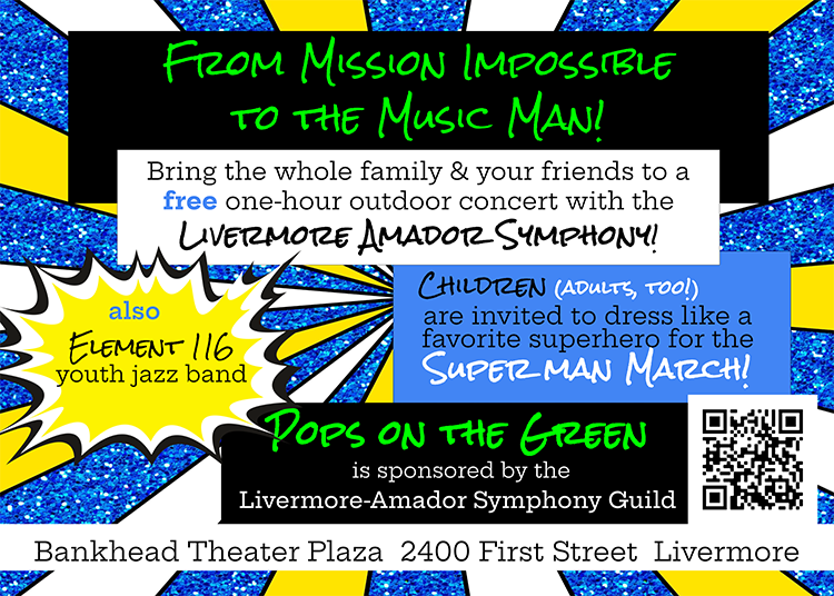 back side of flyer for the LAS Pops concert on 9/27/25