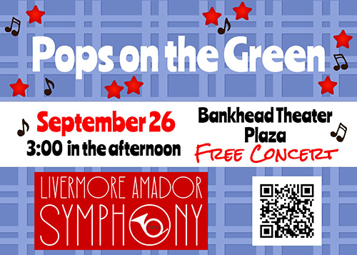 front side of flyer for the LAS Pops concert on 9/26/26